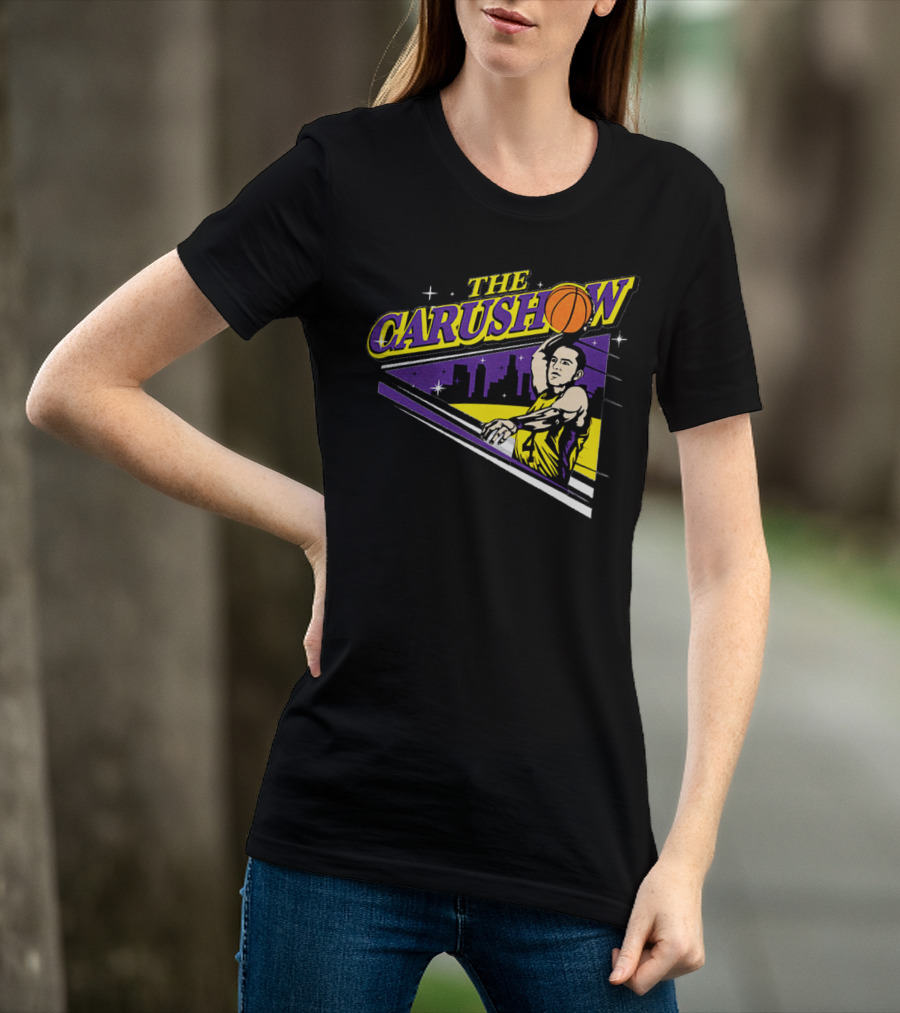Alex Caruso The Carushow Basketball Los Angeles Skyline T-Shirt