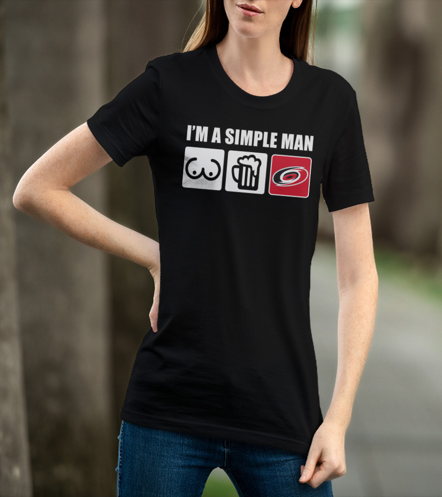 I'm A Simple Man Hurricanes Beer T-Shirt