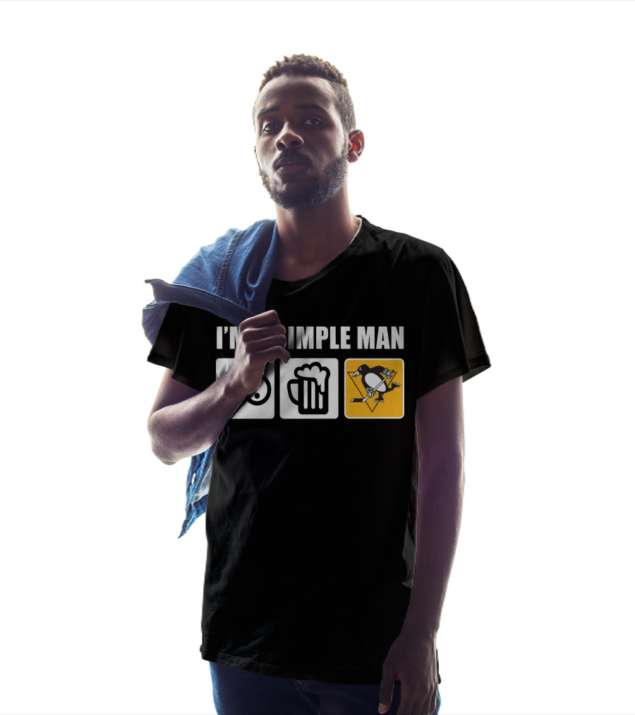 I'm A Simple Man Beer Penguins T-Shirt