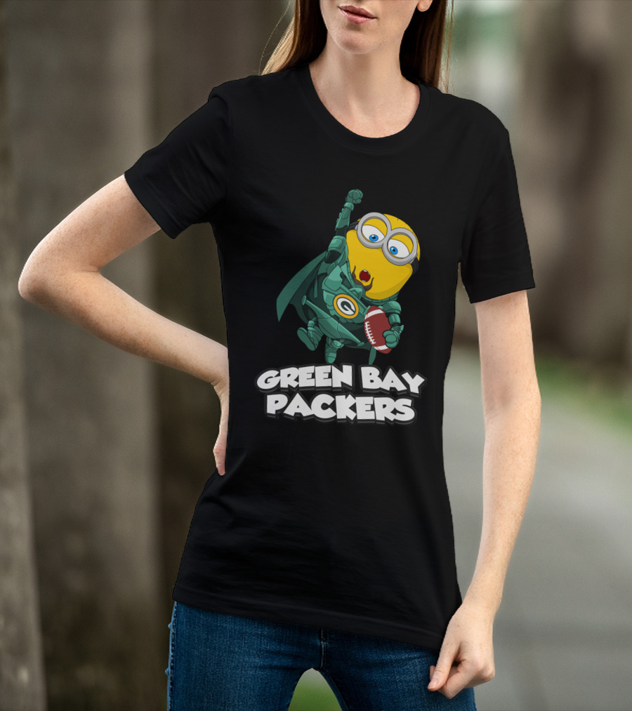 Green Bay Packers Minion Football Crossover T-Shirt