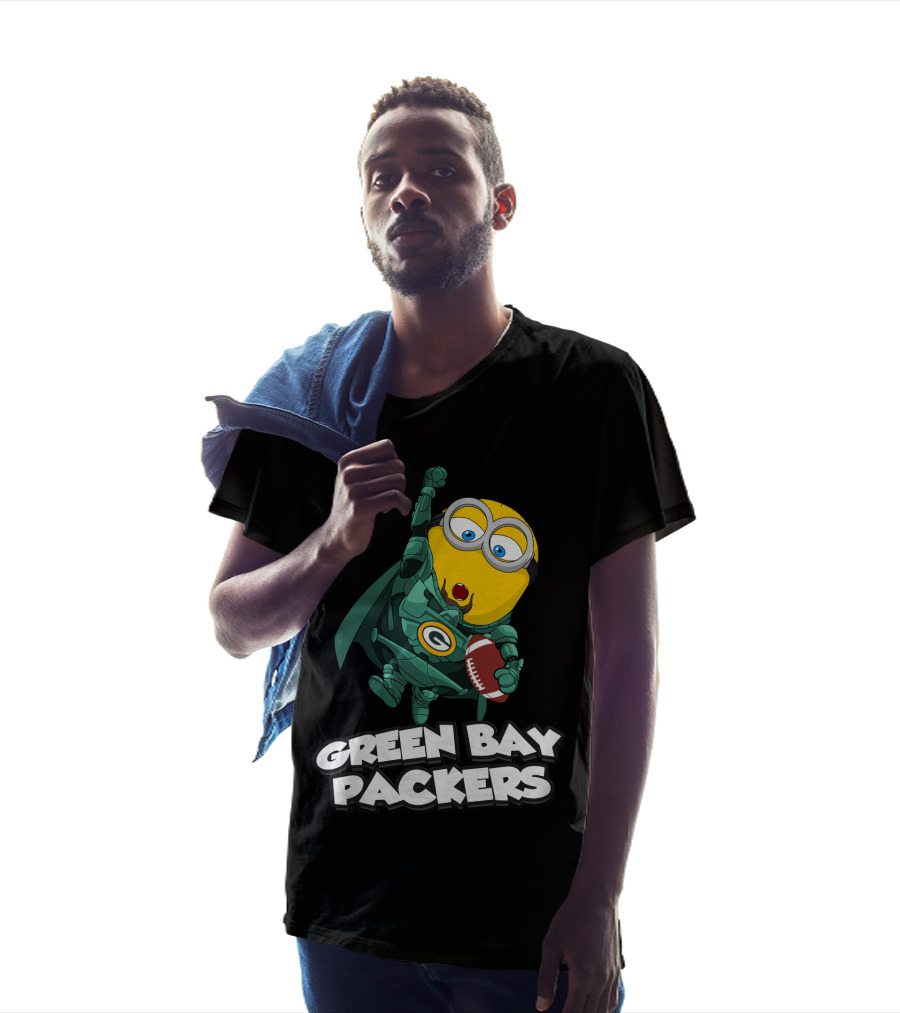 Green Bay Packers Minion Football Crossover T-Shirt