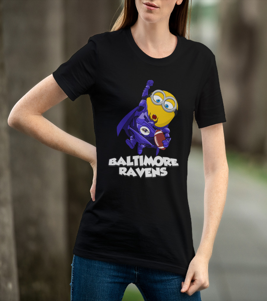 Baltimore Ravens Minion Football Fan T-Shirt
