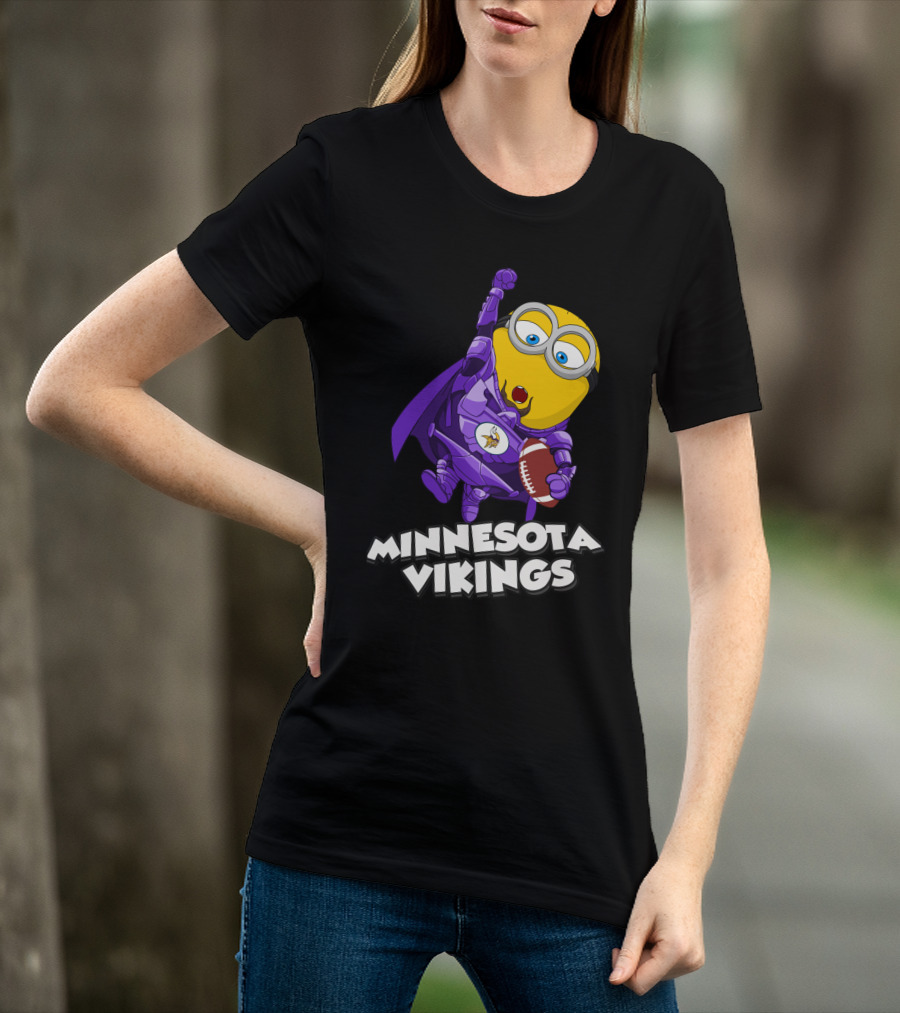Minnesota Vikings Minion Crossover T-Shirt