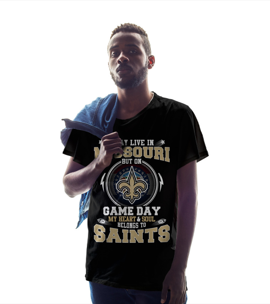 Missouri Game Day My Heart And Soul Belongs To Saints T-Shirt