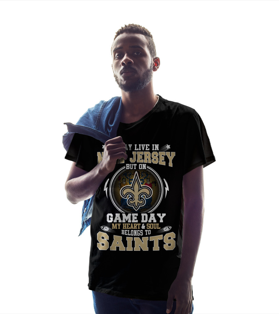 New Jersey Game Day My Heart And Soul Belongs To Saints T-Shirt