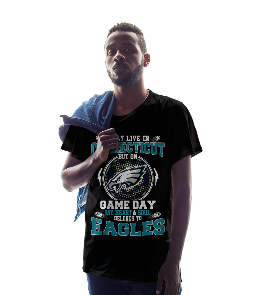 Connecticut Game Day My Heart And Soul Belongs To Eagles T-Shirt