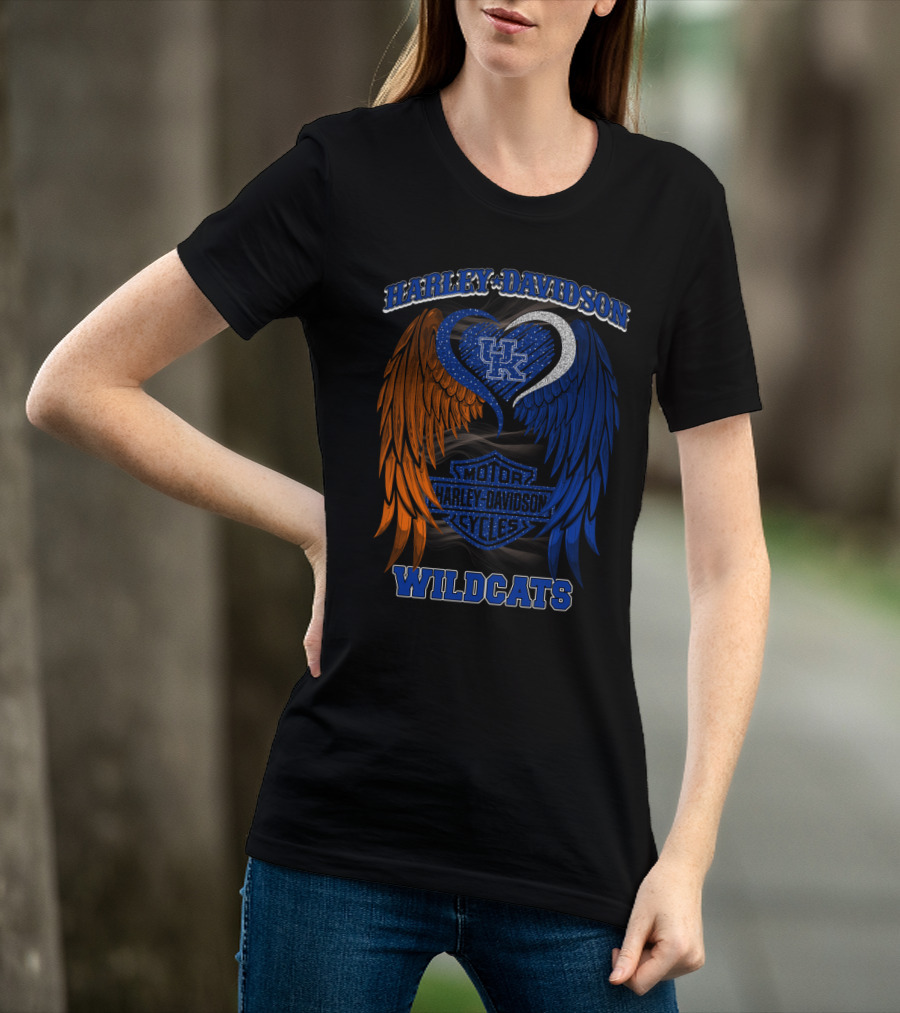 Harley Davidson Kentucky Wildcats Motor Cycles T-Shirt