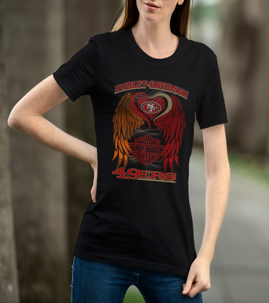Harley Davidson Motor Cycles San Francisco 49ers T-Shirt