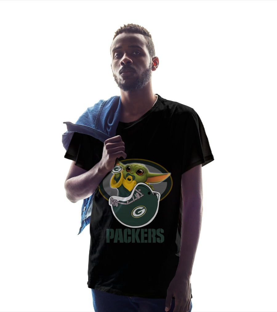 Nfl Gbp Packers Baby Yoda Football Team Fan Gear T-Shirt
