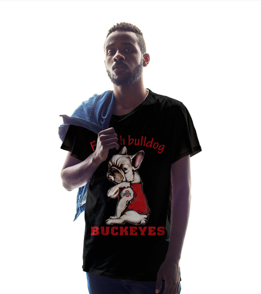 French Bulldog Buckeyes Ohio State Osu T-Shirt