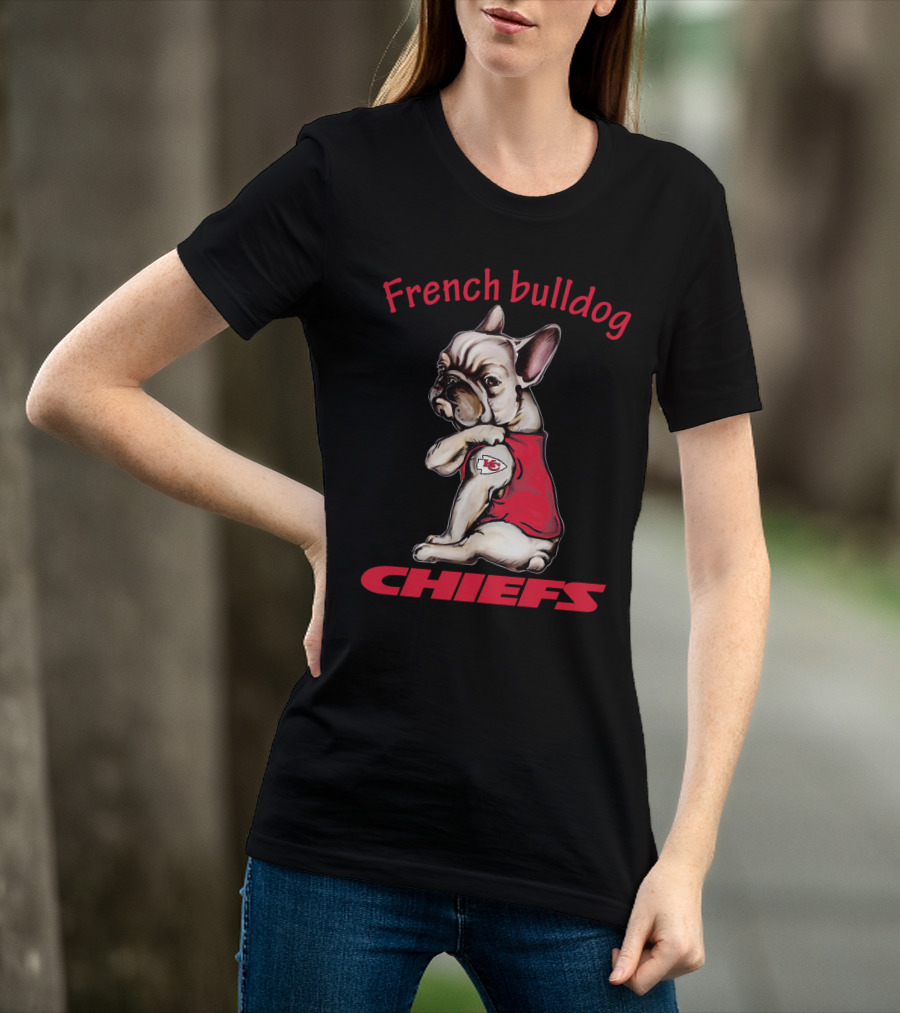 French Bulldog Chiefs Nflkcc 38 Fd T-Shirt