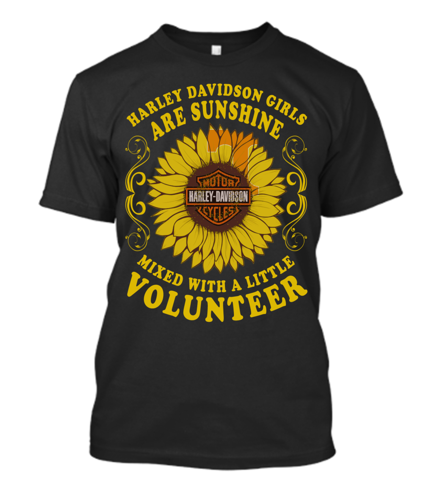 Harley Davidson Girls Are Sunshine Mixed With A Little Volunteer Motor Harley Davidson Cycles T-Shirt
