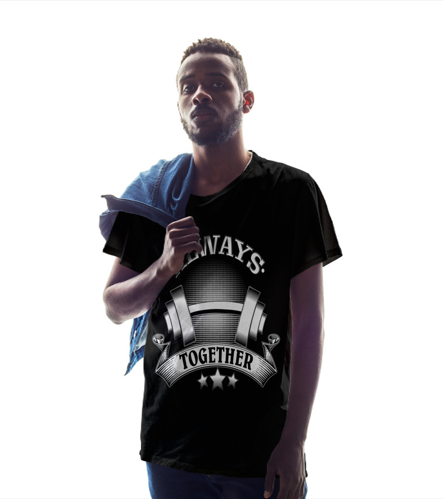 Always Together Dumbbell Stars Banner T-Shirt