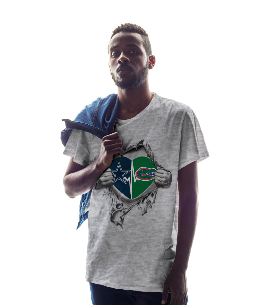 Cowboys Gators Heartbeat Loyalty Unbreakable Passion T-Shirt