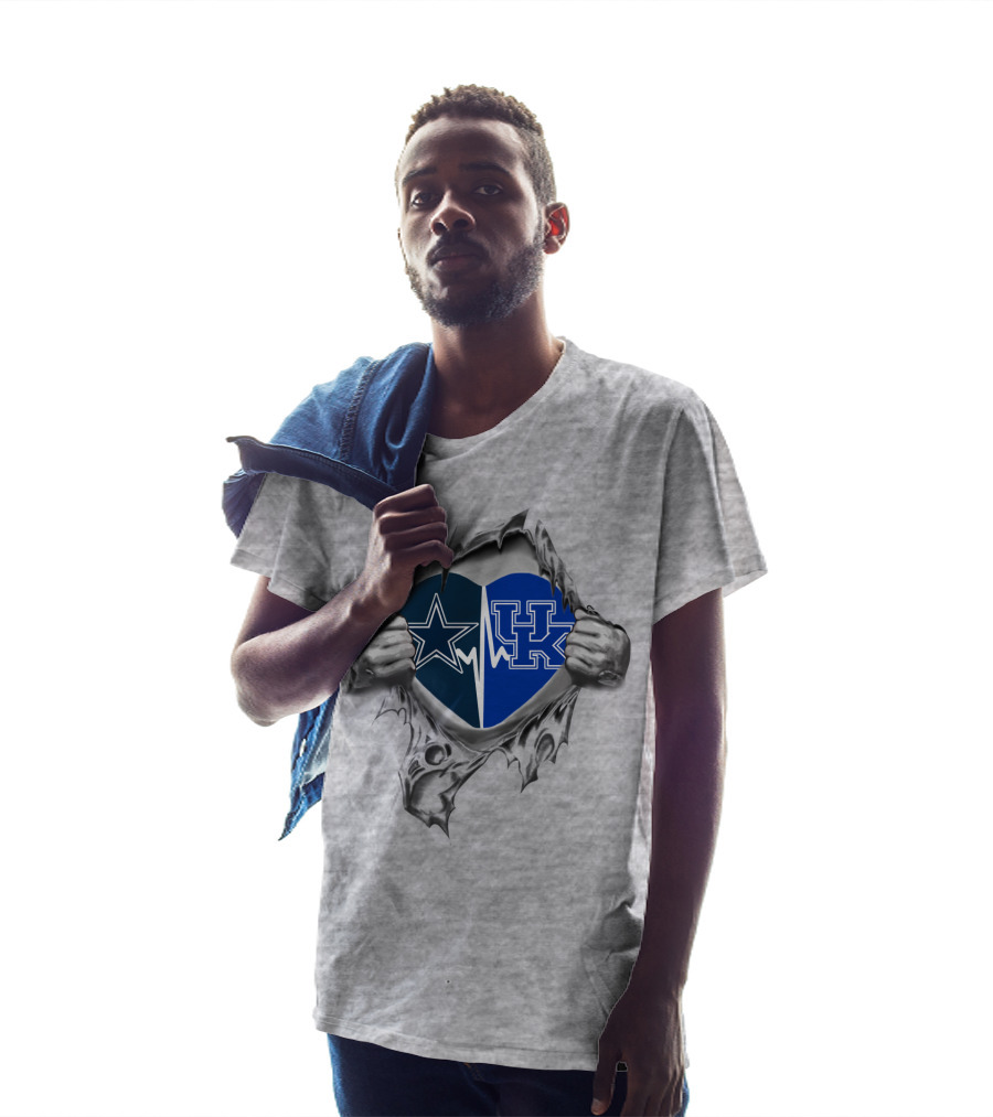 Cowboys Kentucky Heartbeat Star UK Wildcat Pride T-Shirt