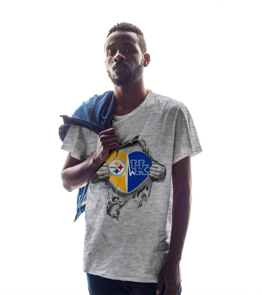 Steelers Uk Kentucky Heart Nfl T-Shirt