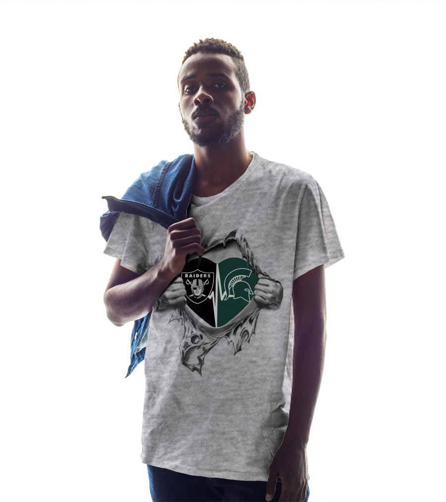 Raiders Spartans Heartbeat Passion T-Shirt