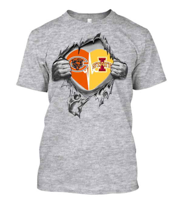 Bears Iowa State Heart Logo Football Fan T-Shirt