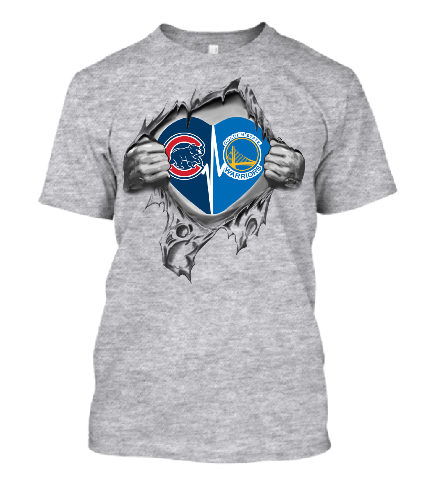 Cubs Warriors Heart T-Shirt