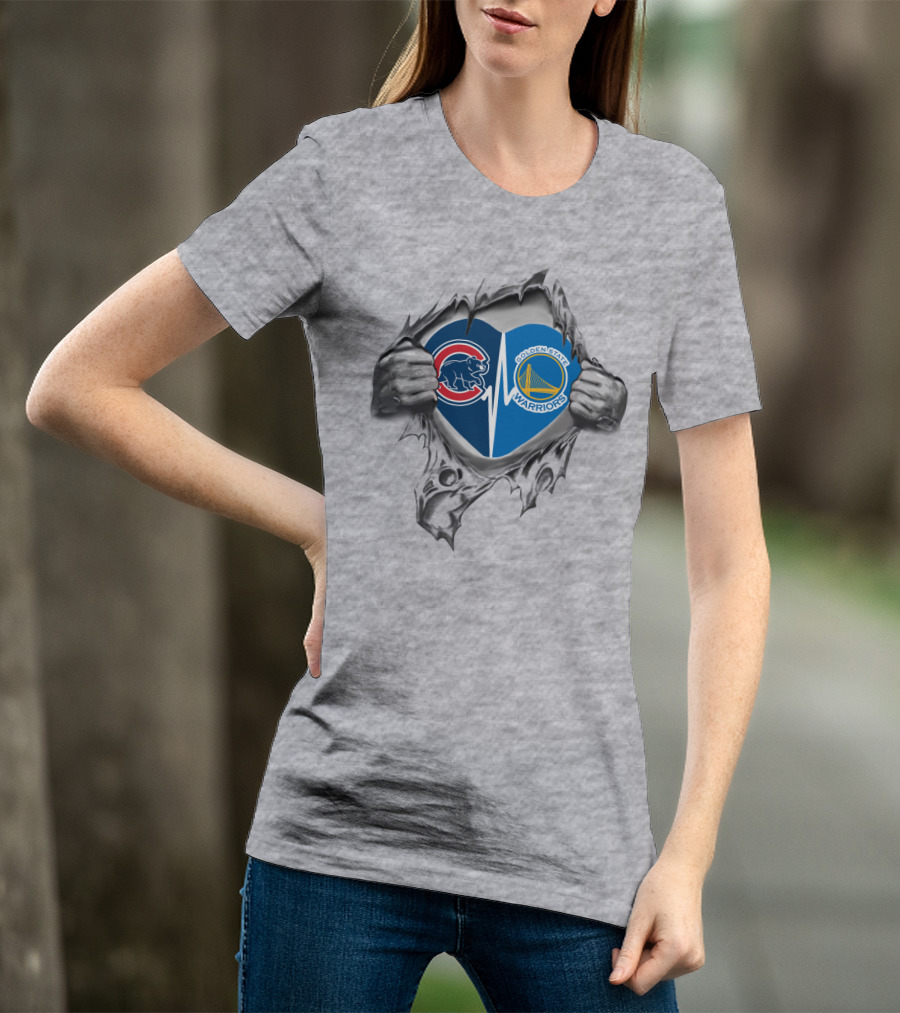 Cubs Warriors Heart T-Shirt