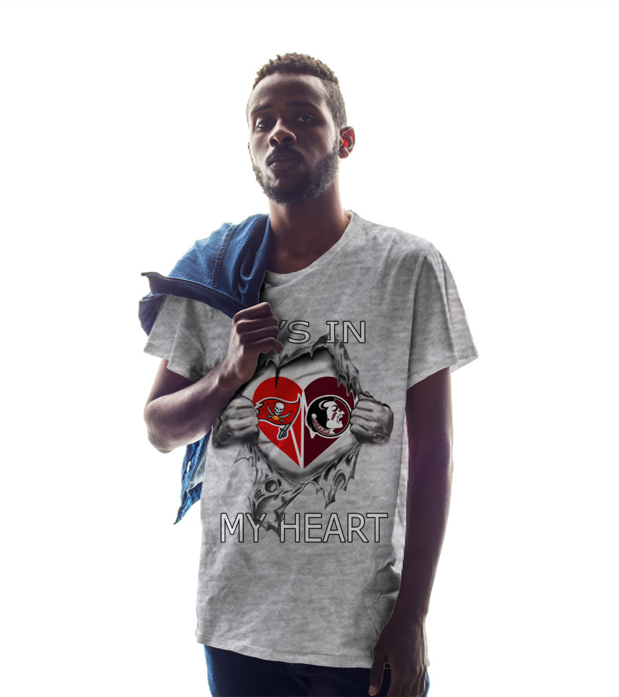 Buccaneers Seminoles It's In My Heart Tearaway T-Shirt
