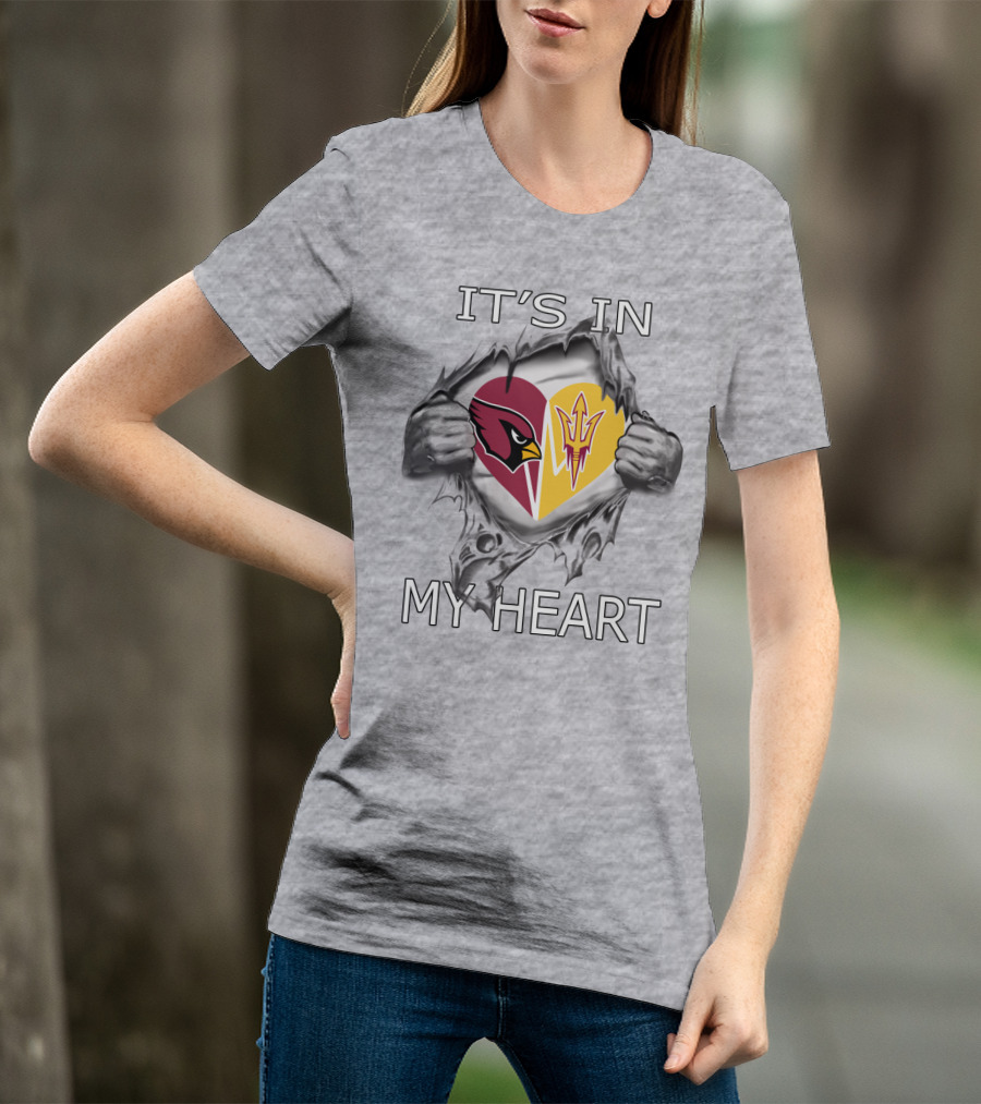 IT'S IN MY HEART Cardinals Arizona State T-Shirt