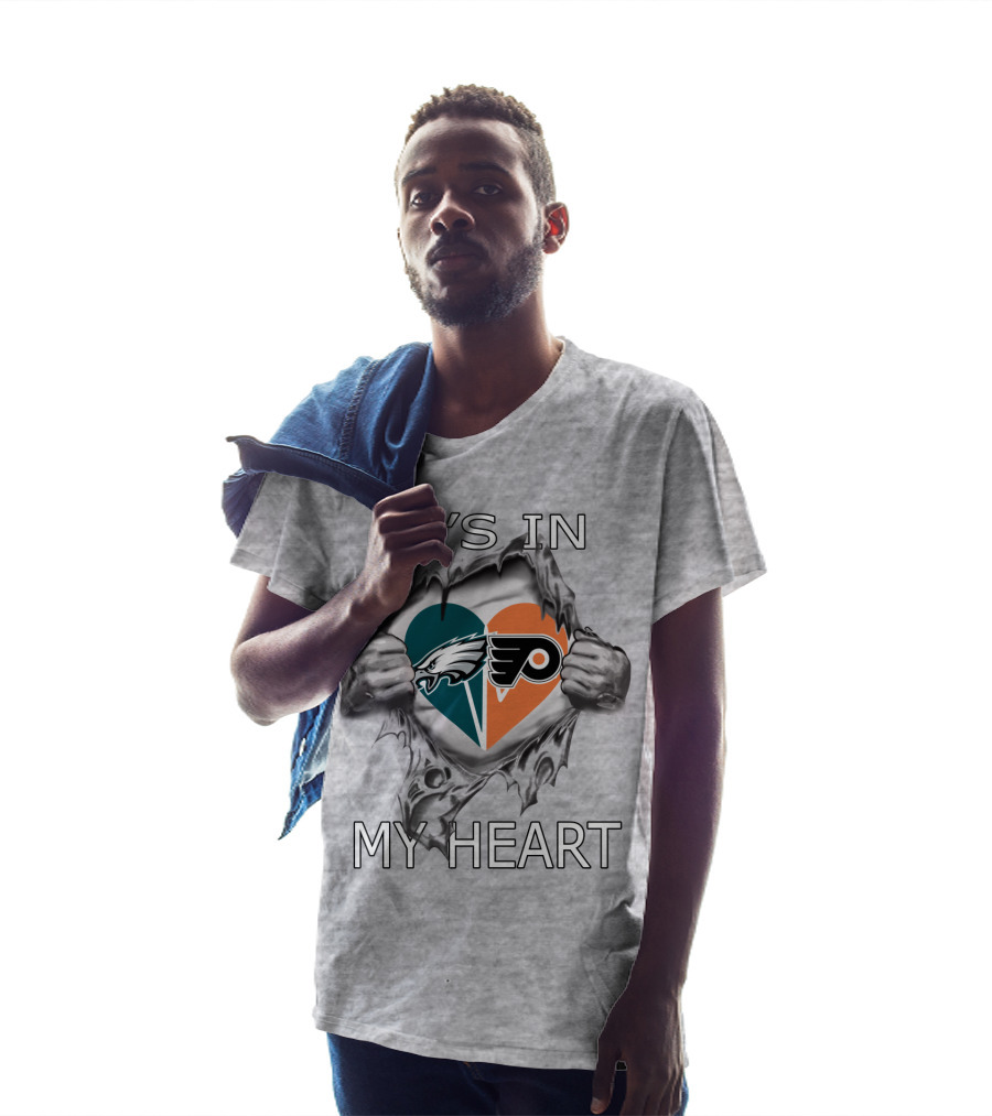 It's In My Heart Eagles Flyers T-Shirt