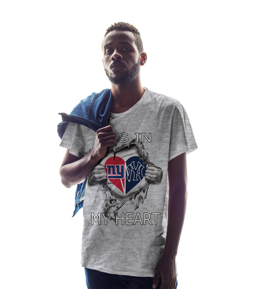 It's In My Heart NY Giants Yankees T-Shirt