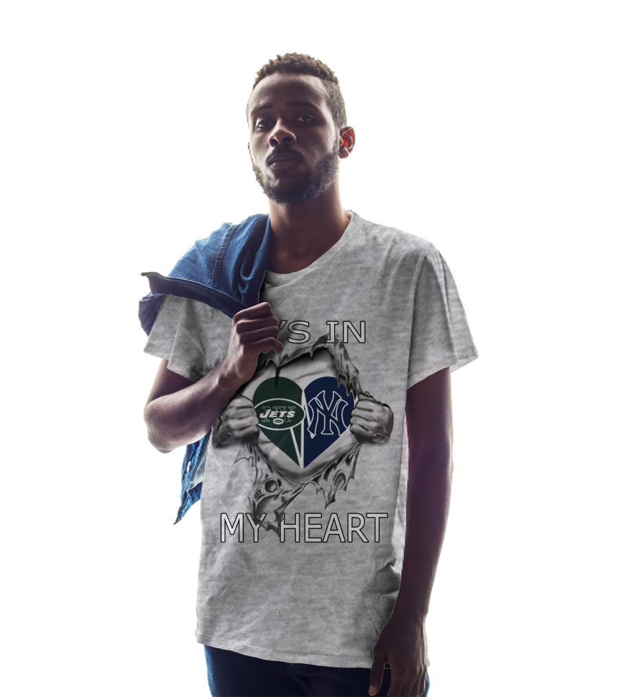 It's In My Heart Jets Yankees T-Shirt