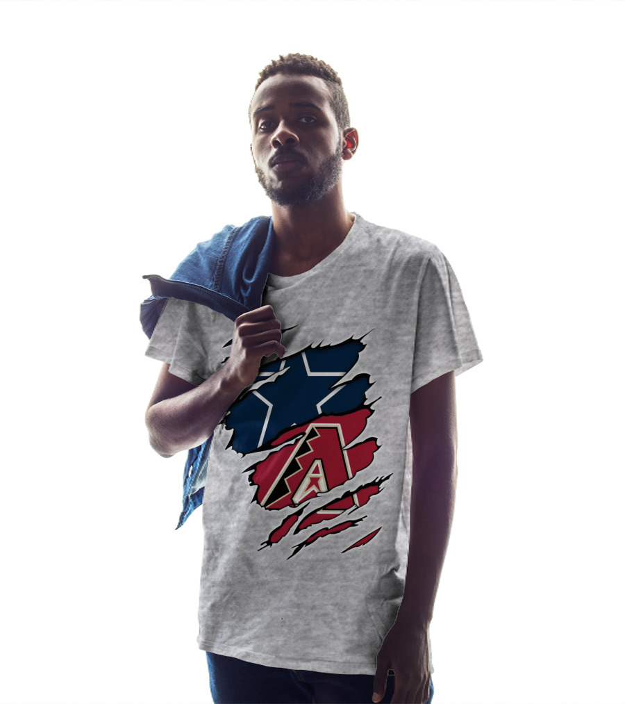 Cowboys Star Diamondbacks Logo Fusion T-Shirt