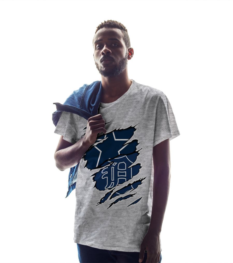 Cowboys And Tigers Logo Mashup T-Shirt
