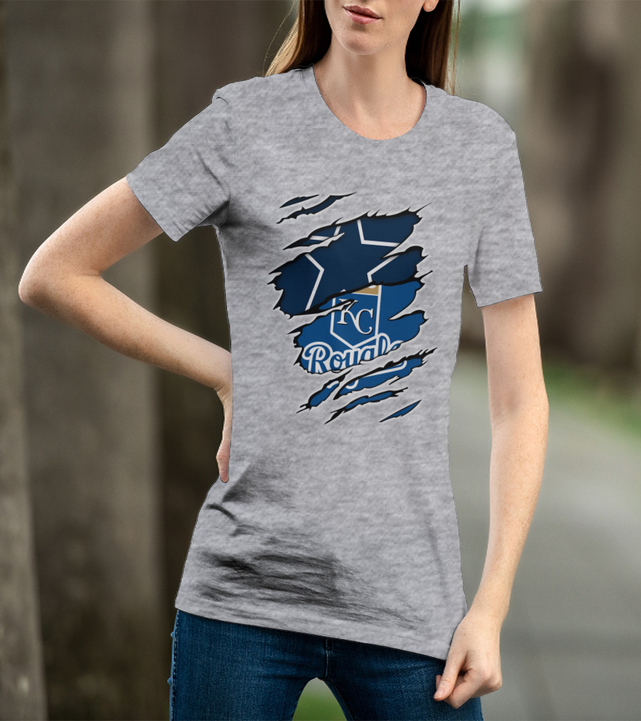 Cowboys KC Royals Texas Star Claw Marks T-Shirt