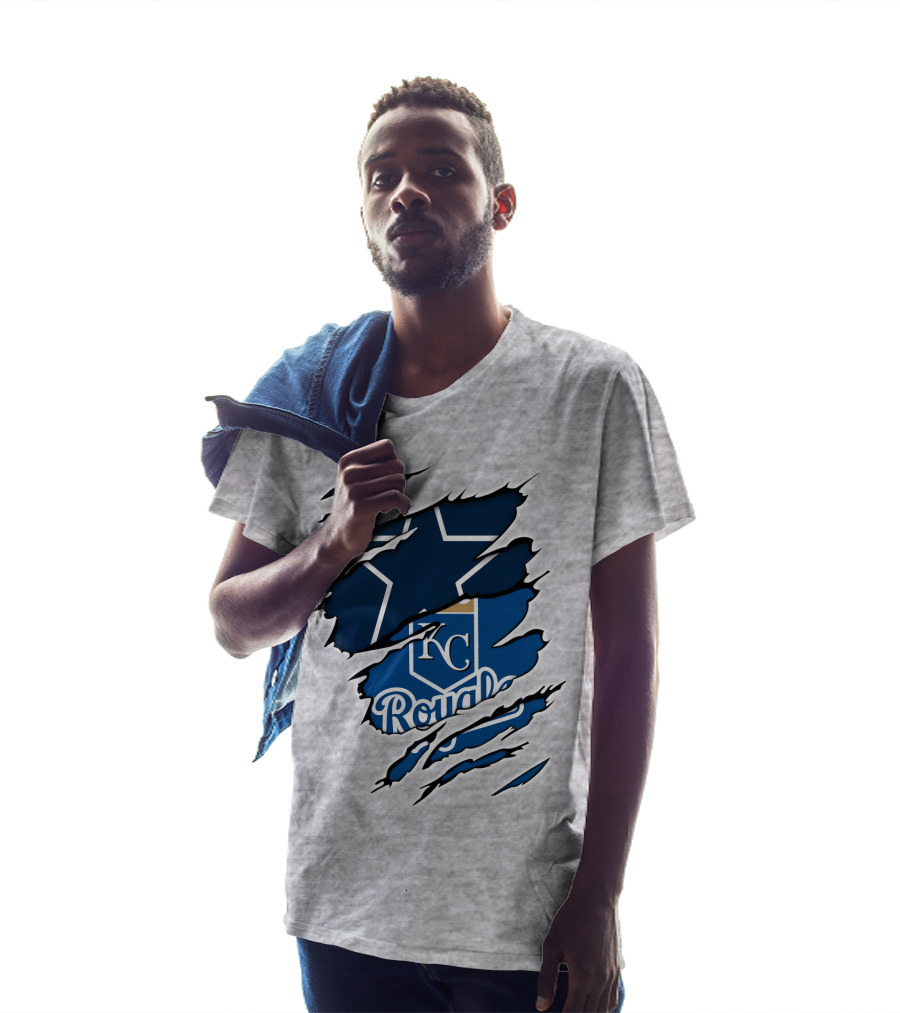 Cowboys KC Royals Texas Star Claw Marks T-Shirt