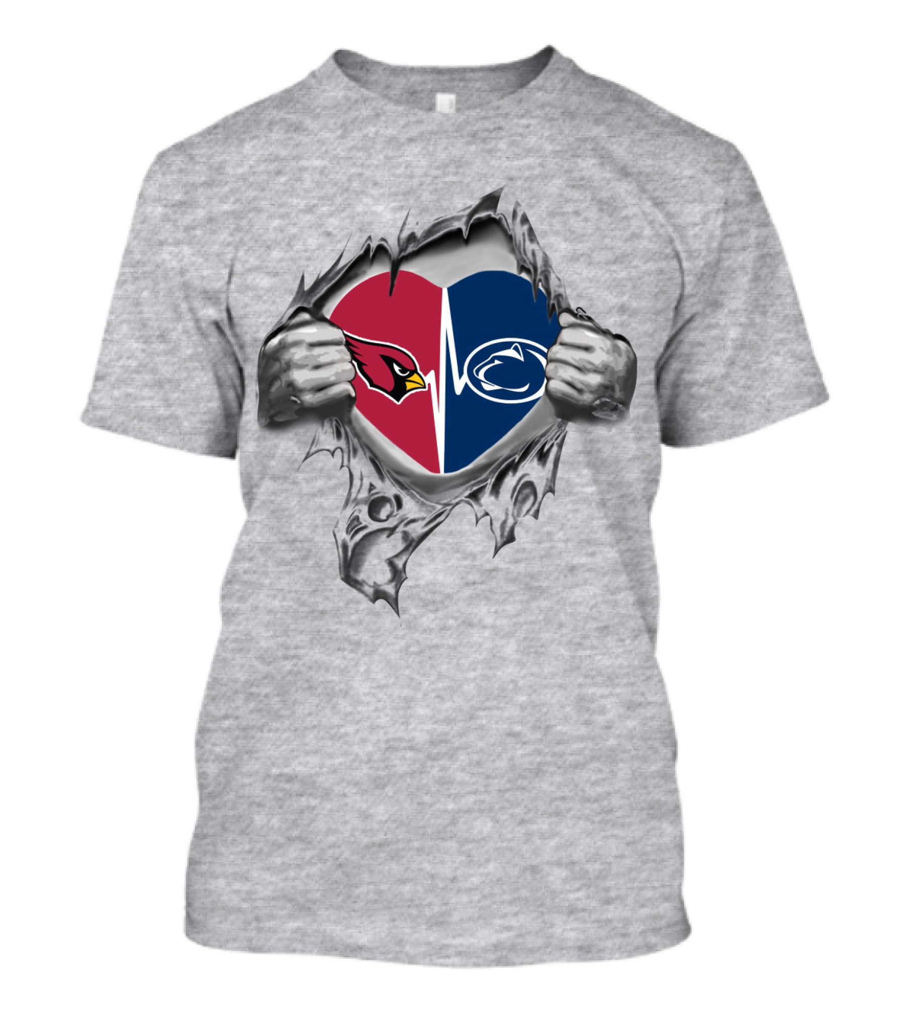 Cardinals Penn State Heartbeat Split T-Shirt