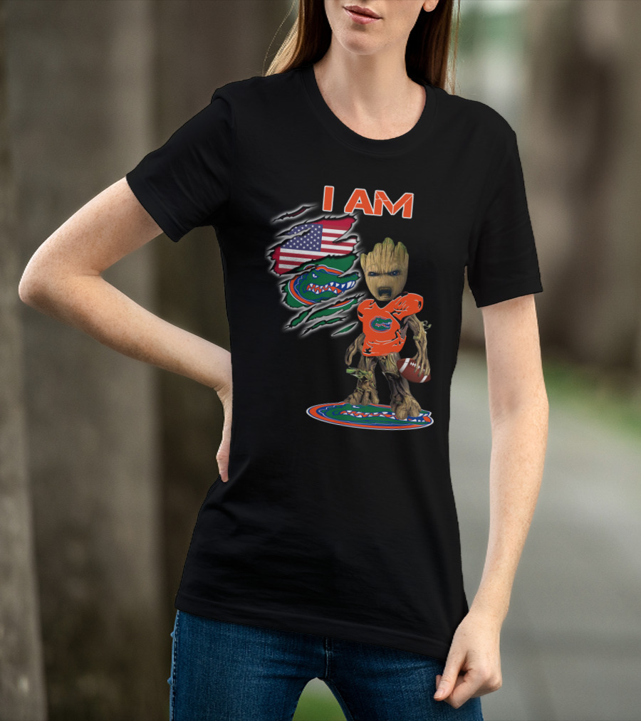 I Am Florida Gators American Football Groot Fan T-Shirt