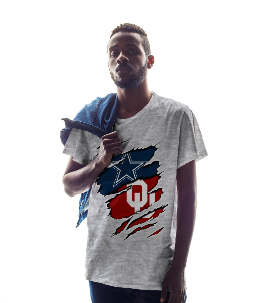 Dallas Cowboys Oklahoma Sooners Football Fan Gear T-Shirt