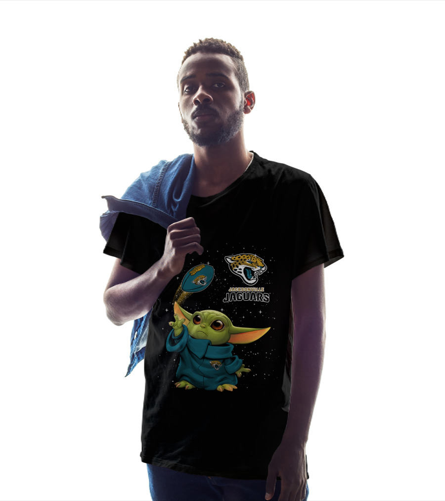 Baby Yoda Jacksonville Jaguars Star Wars Football Fan T-Shirt