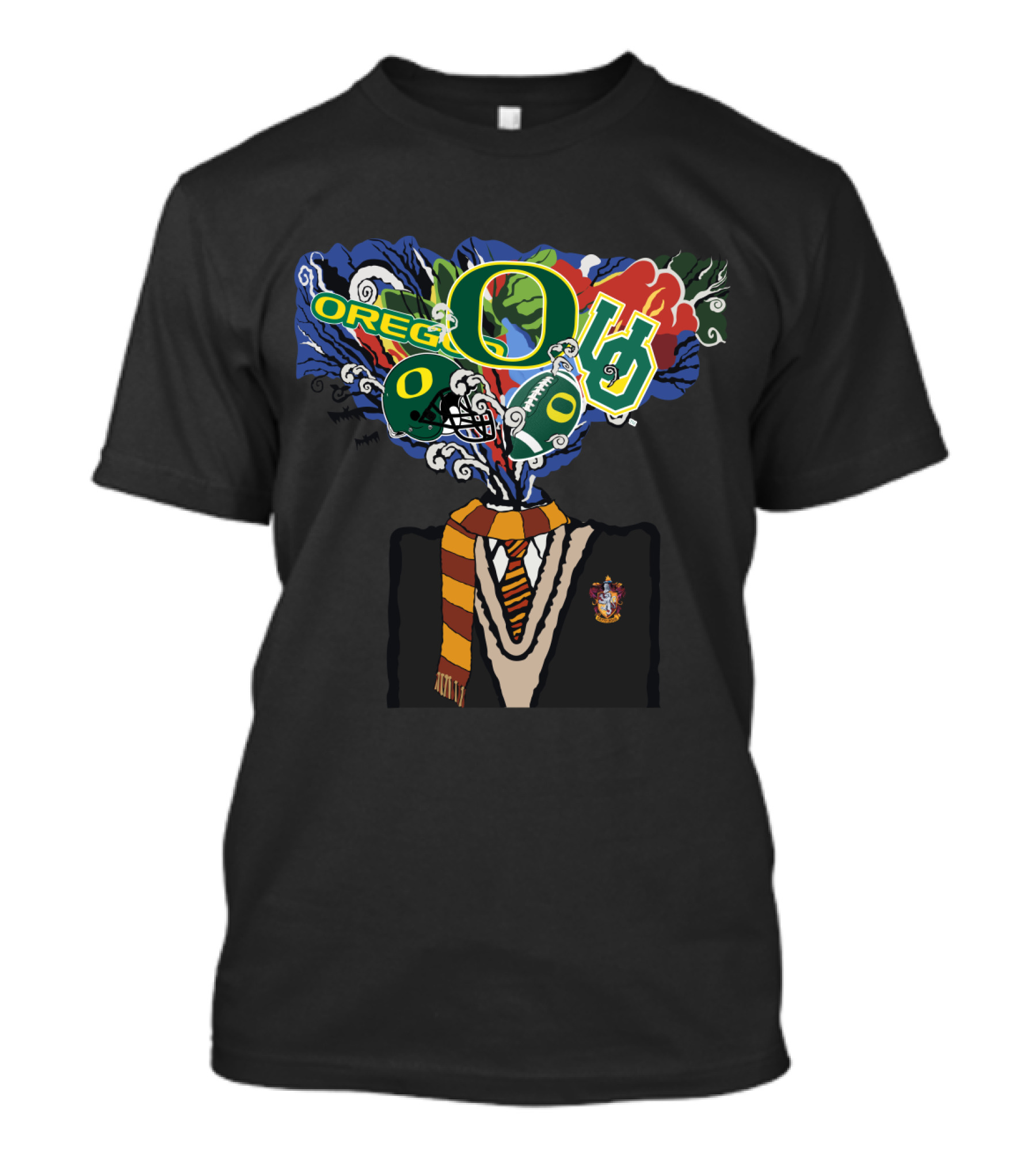 Oregon Ducks Hogwarts Mashup Chtnca11021 T-Shirt