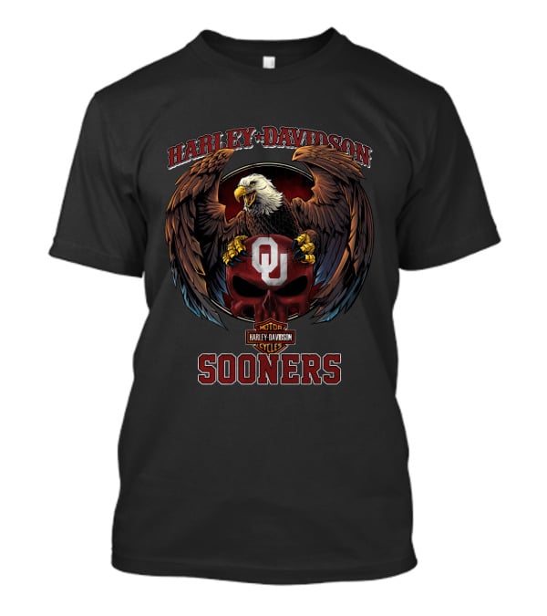 Harley Davidson Motor Cycles Sooners Ou T-Shirt