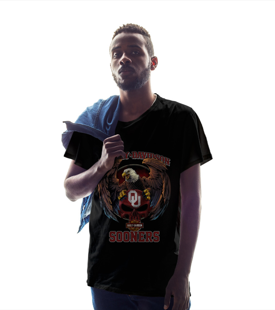 Harley Davidson Motor Cycles Sooners Ou T-Shirt