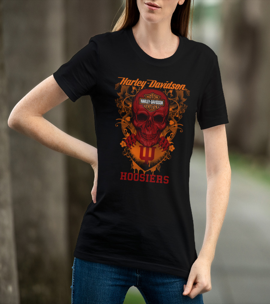 Harley Davidson Motor Cycles Hoosiers Indiana T-Shirt