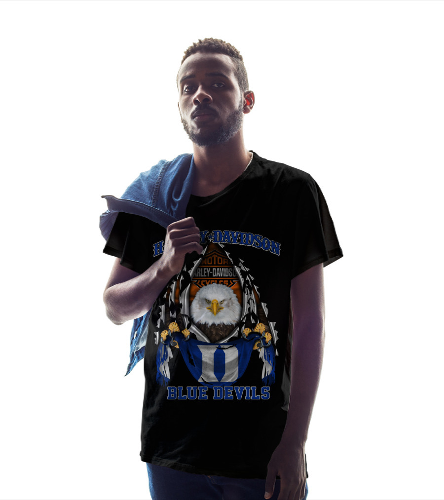 Harley Davidson Eagle Duke Blue Devils T-Shirt