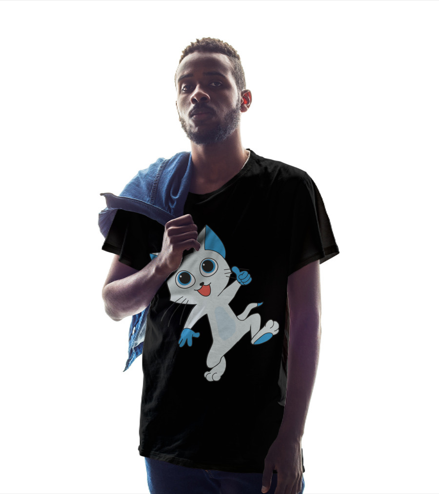 Fairy Tail Happy Cat Playful Dance T-Shirt