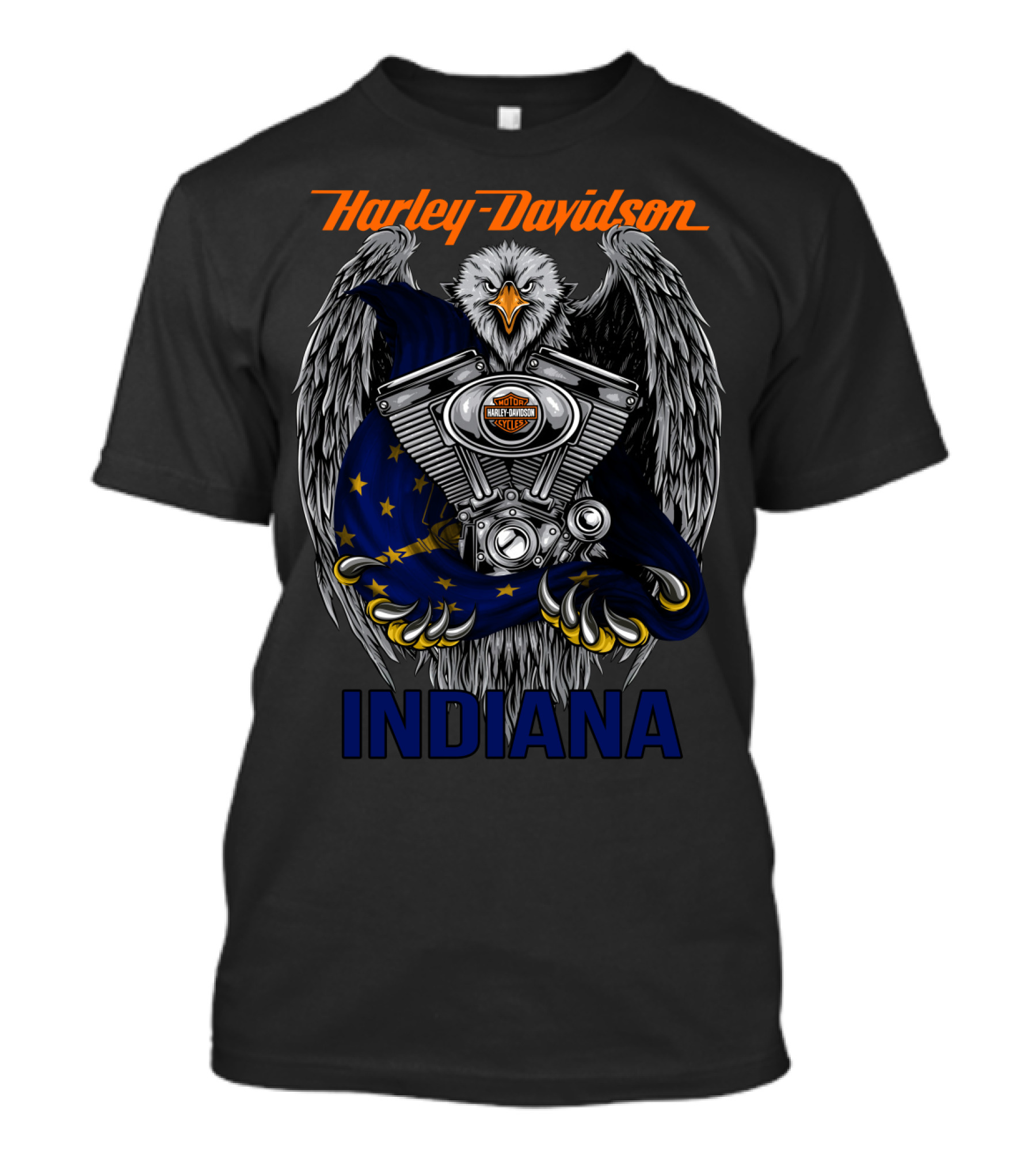 Harley Davidson Eagle Indiana Motorcycles T-Shirt