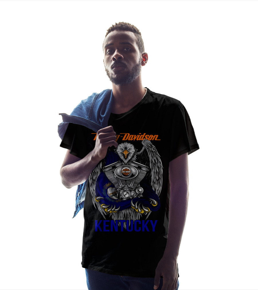 Harley Davidson Eagle Engine Kentucky T-Shirt