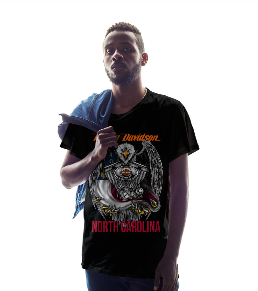 Harley Davidson Eagle Engine North Carolina T-Shirt