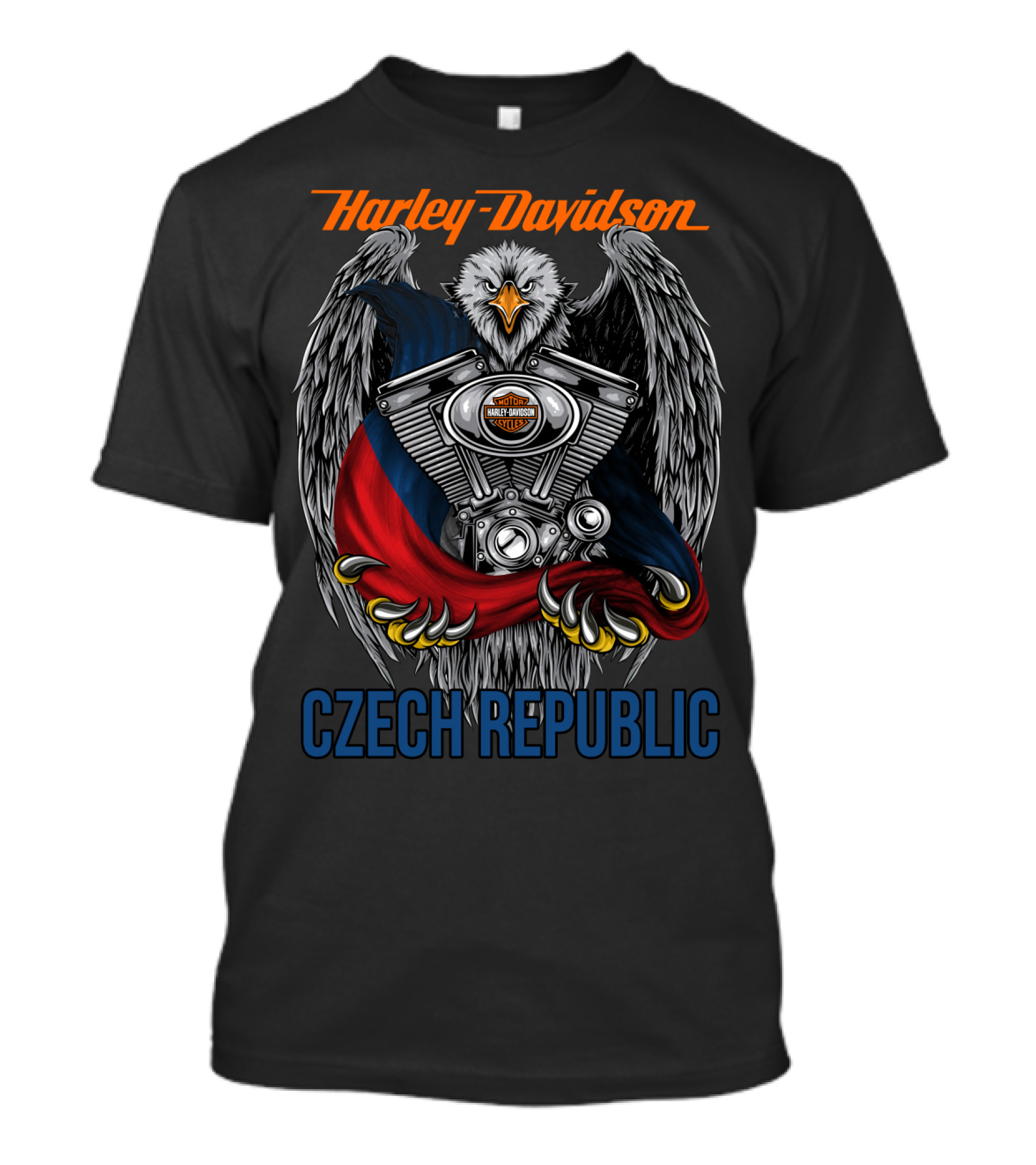 Harley Davidson Czech Republic Eagle Engine T-Shirt