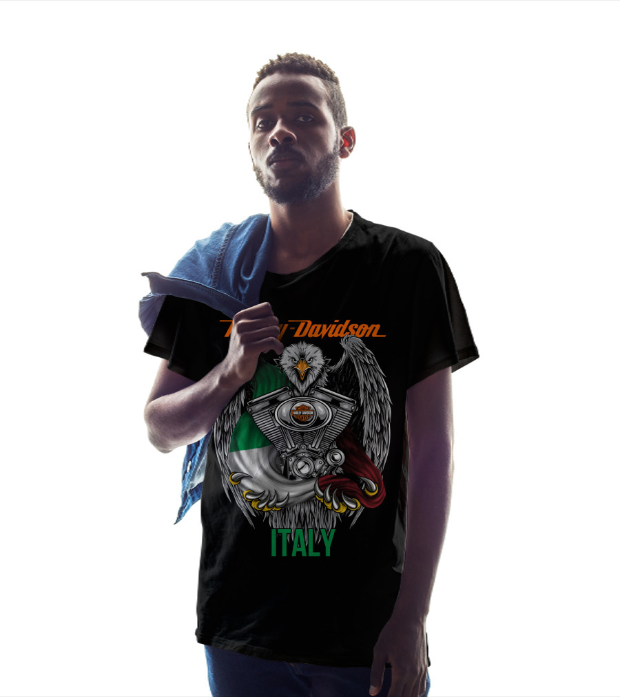 Harley Davidson Italy Eagle Engine T-Shirt