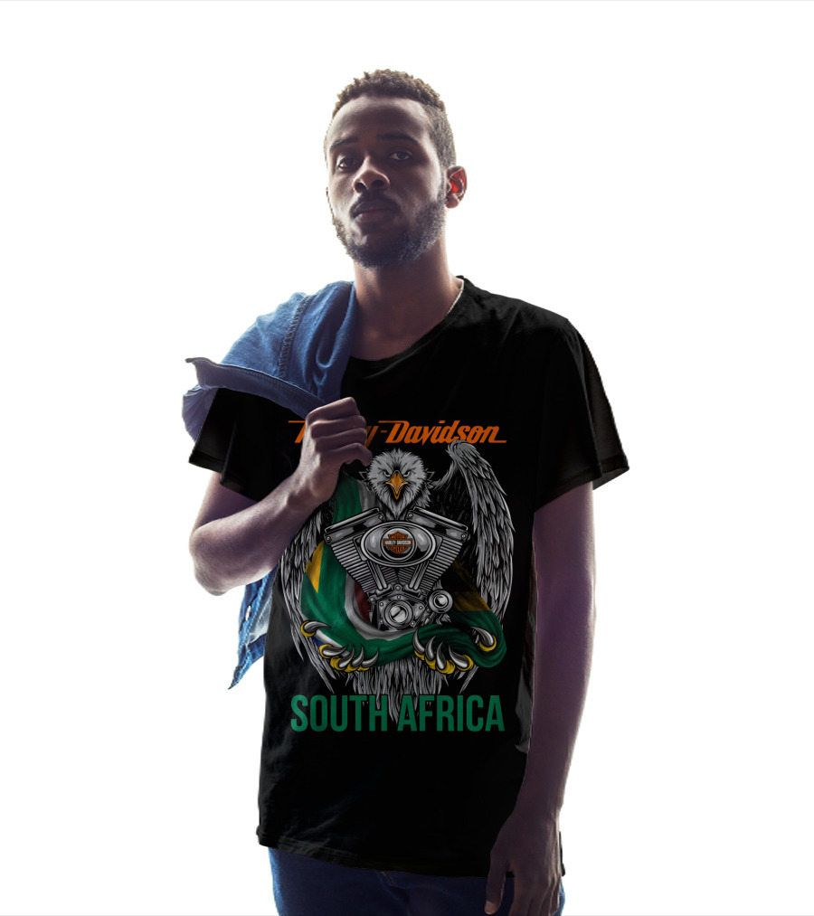 Harley Davidson Eagle V-Twin Engine South Africa T-Shirt