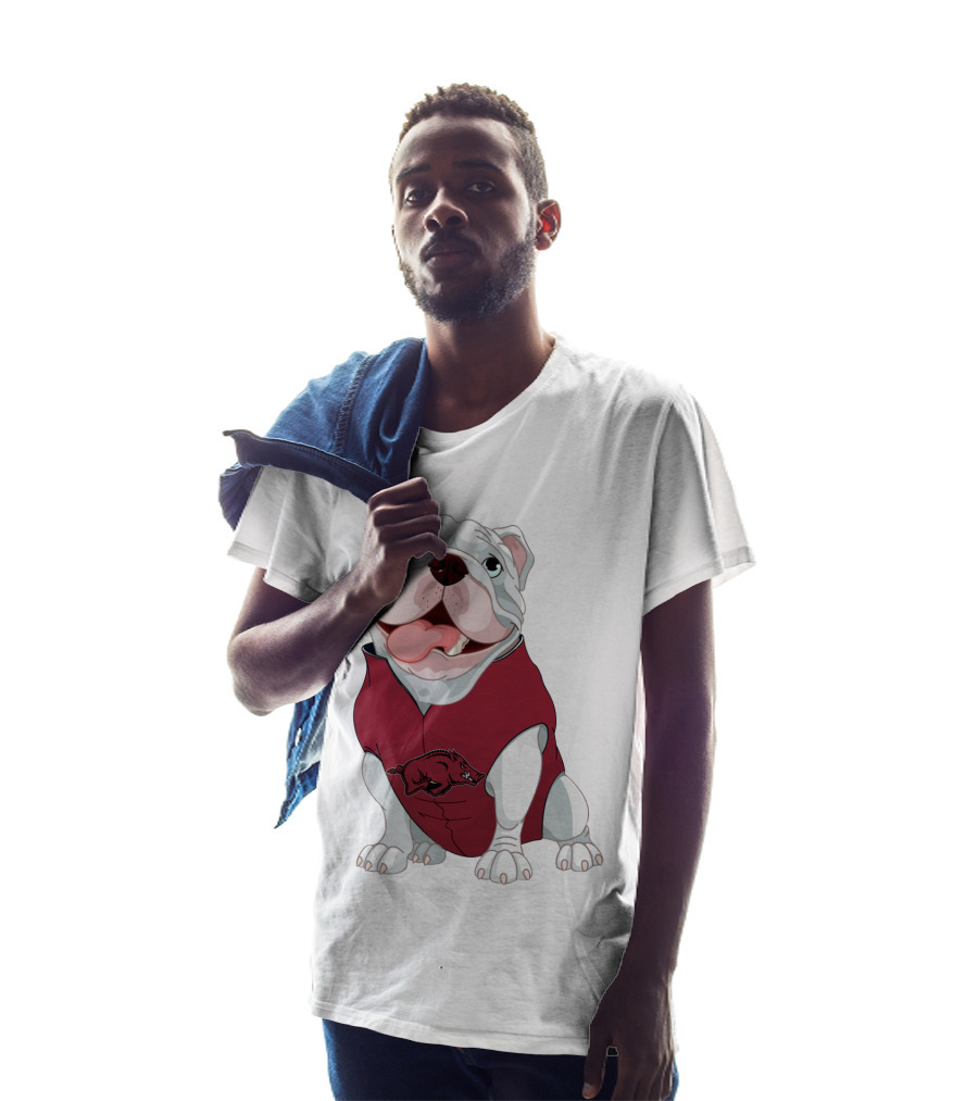 Arkansas Razorbacks Bulldog In Hog T-Shirt